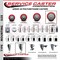 Service Caster 5'' Red Polyurethane Wheel Swivel 3/4'' Square Stem Caster Set 2 Brakes, 4PK SCC-SQ20S514-PPUB-RED-PLB-34-2-S-2 - alternate 3